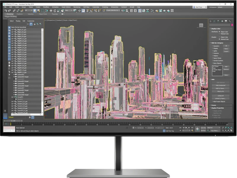 Hp Monitor 27 pollici 2K Ultra HD LED IPS Nero - Display per computer
