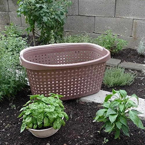 Cesta Simil Paglia 40lt Verde/Marrone Bama