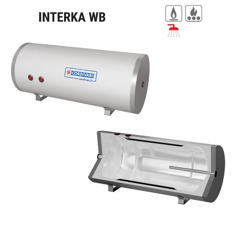 Bollitore Orizzontale/Verticale Cordivari Modello INTERKA WB 200 Per Produzione di A.C.S. con Scambiatore Ad Intercapedine