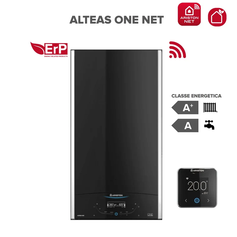 Caldaia a Condensazione Ariston ALTEAS ONE NET 24 kW Metano WiFi Integrato Con Kit Scarico Fumi