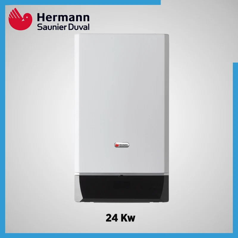 Caldaia a Gas a Condensazione Hermann Saunier Duval Modello THEMIS CONDENS 24 kW Gpl Completa di Kit Scarico Fumi copia Kit Fumi Sdoppiato