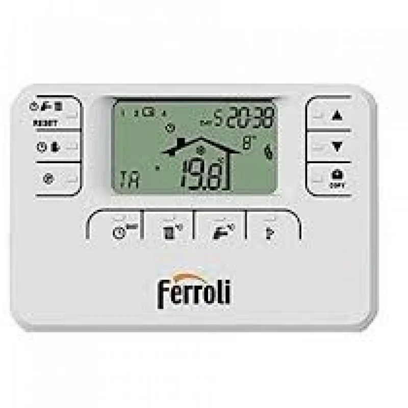 CRONOCOMANDO CRONOTERMOSTATO REMOTO FERROLI ROMEO W RF WIRELESS CON PROGRAMMAZIONE SETTIMANALE COD.013101XA