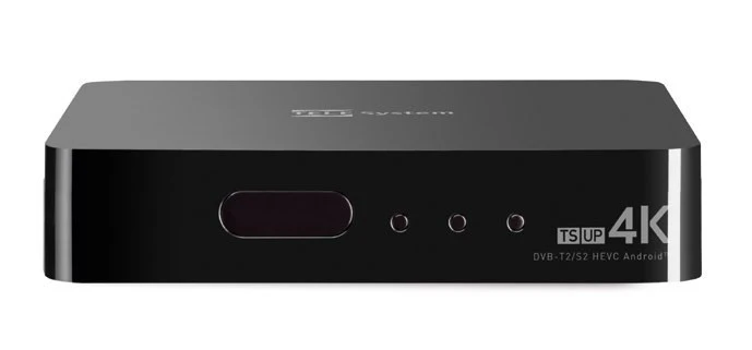 TELE System TS UP 4K Decoder TV 4K Ultra HD Ethernet Wi-Fi Android 7.1 Nero