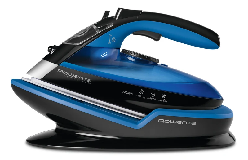 Rowenta FREEMOVE DE5010 Ferro a Vapore Senza Filo 2400W Microsteam 400 Blu/Nero