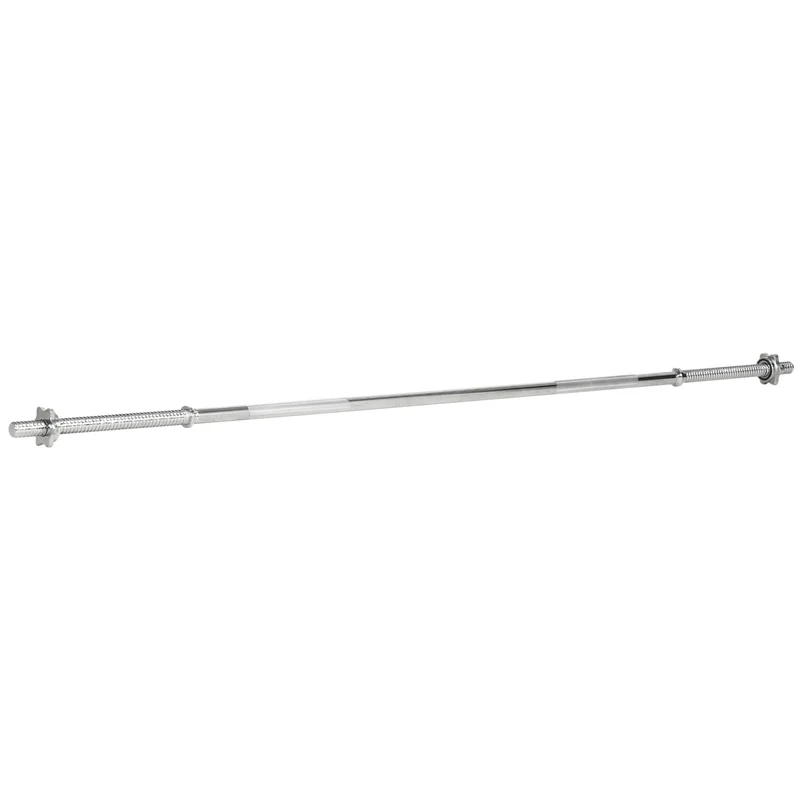 Easycomfort Bilanciere da Squat, Stacchi da Terra e Sollevamenti, per Pesi da Ø2.5 cm da 100kg mx, in Acciaio, Ø2.5x170 cm, Argento