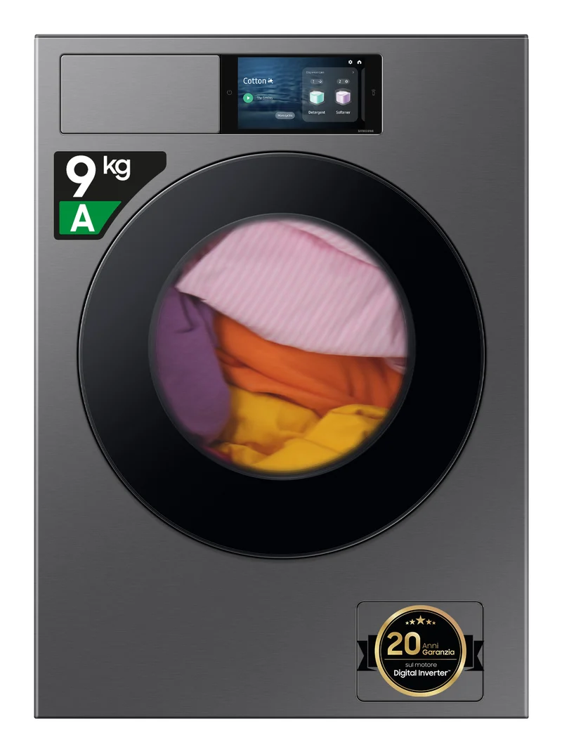 Samsung Lavatrice Caricamento Frontale 9kg 1400 Giri/min Argento WF90F09C4SU3