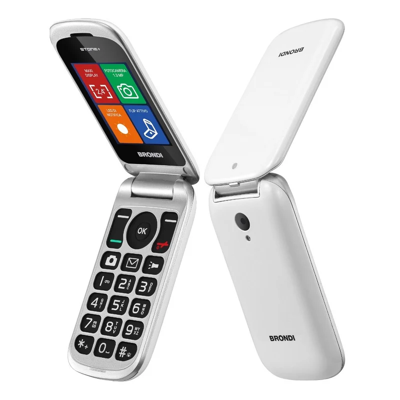 Brondi Stone+ Bianco Telefono cellulare basico 6,1 cm Dual SIM