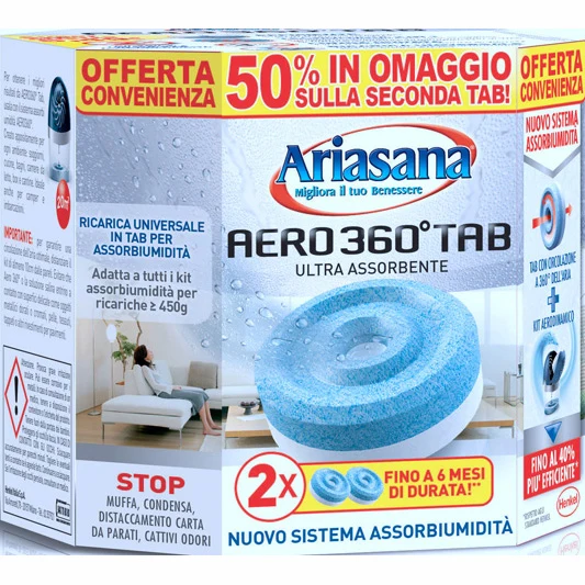 Assorbiumido Ariasana 2tabs Inodore 2x450gr