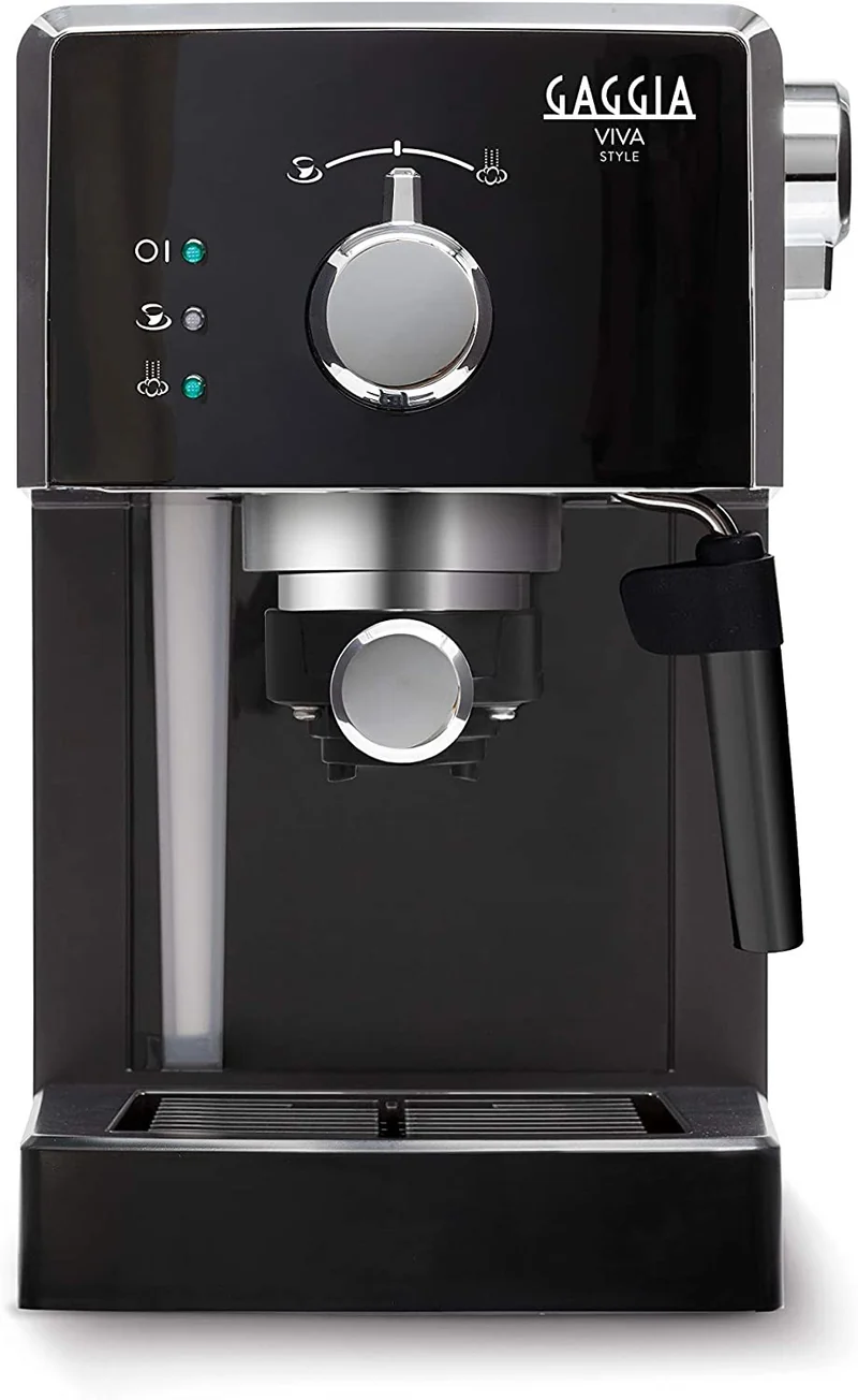 Gaggia Viva Style RI8433/11 Macchina Espresso Manuale 15 bar Nero e Argento