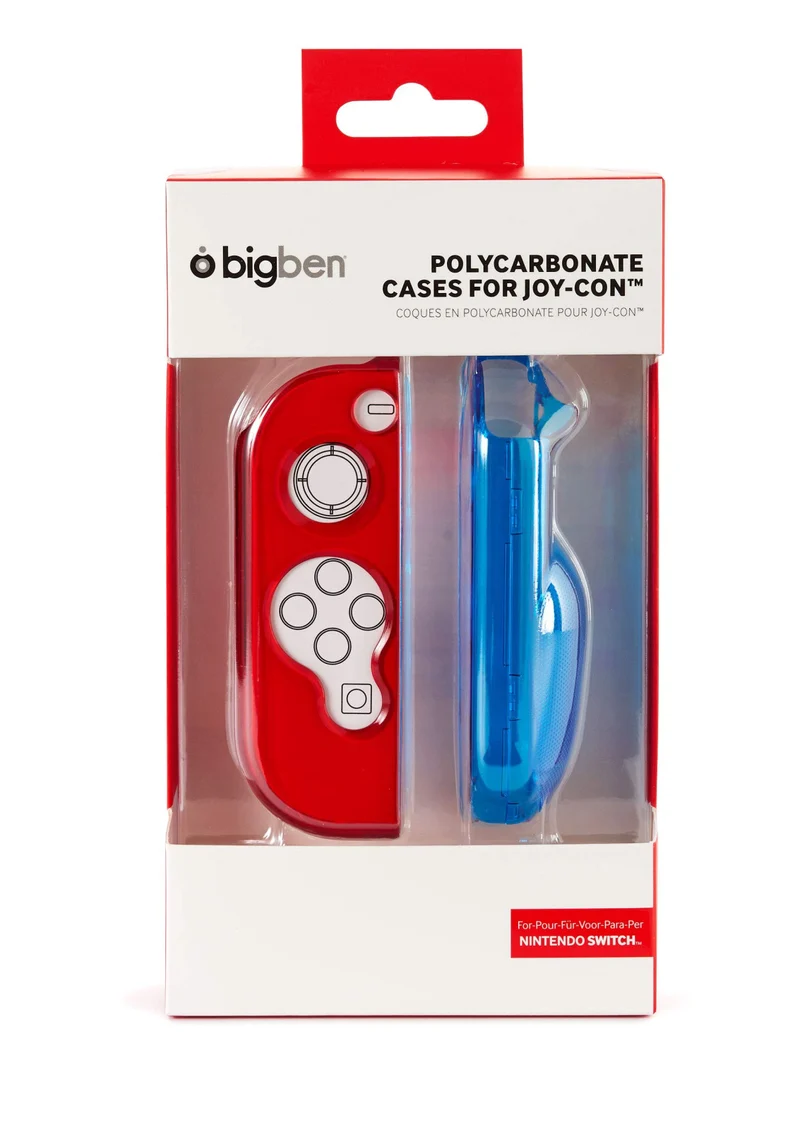 Big Ben Cover Joy-Con Policarbonato Ergonomico con Grip Zigrinato per Nintendo Switch