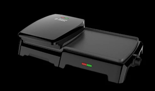 Russell Hobbs Griglia di Contatto 23450-56 Nero 1800W Griglia e Piastra Quadrata