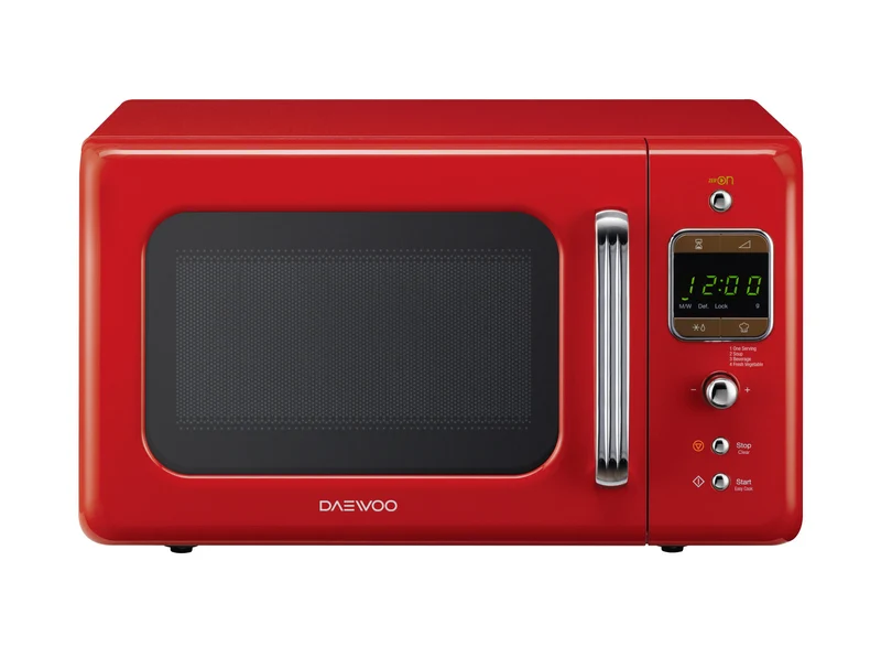 Daewoo KOR-6LBR Forno a Microonde 20L 700W Rosso Solo Microonde Superficie Piana