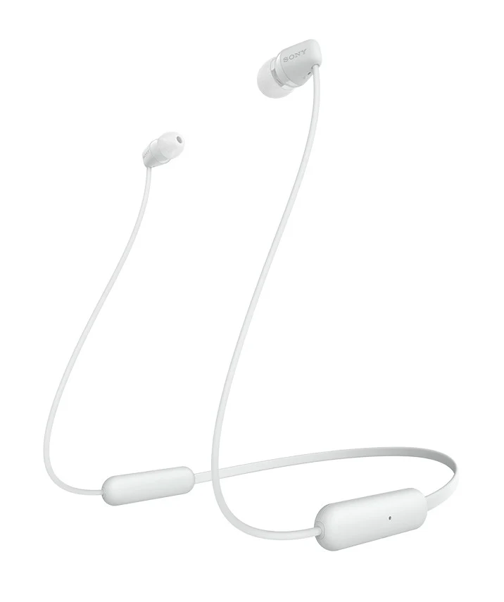 Sony WI-C200 Auricolari Wireless Bluetooth In-ear Bianco - 15 Ore di Autonomia