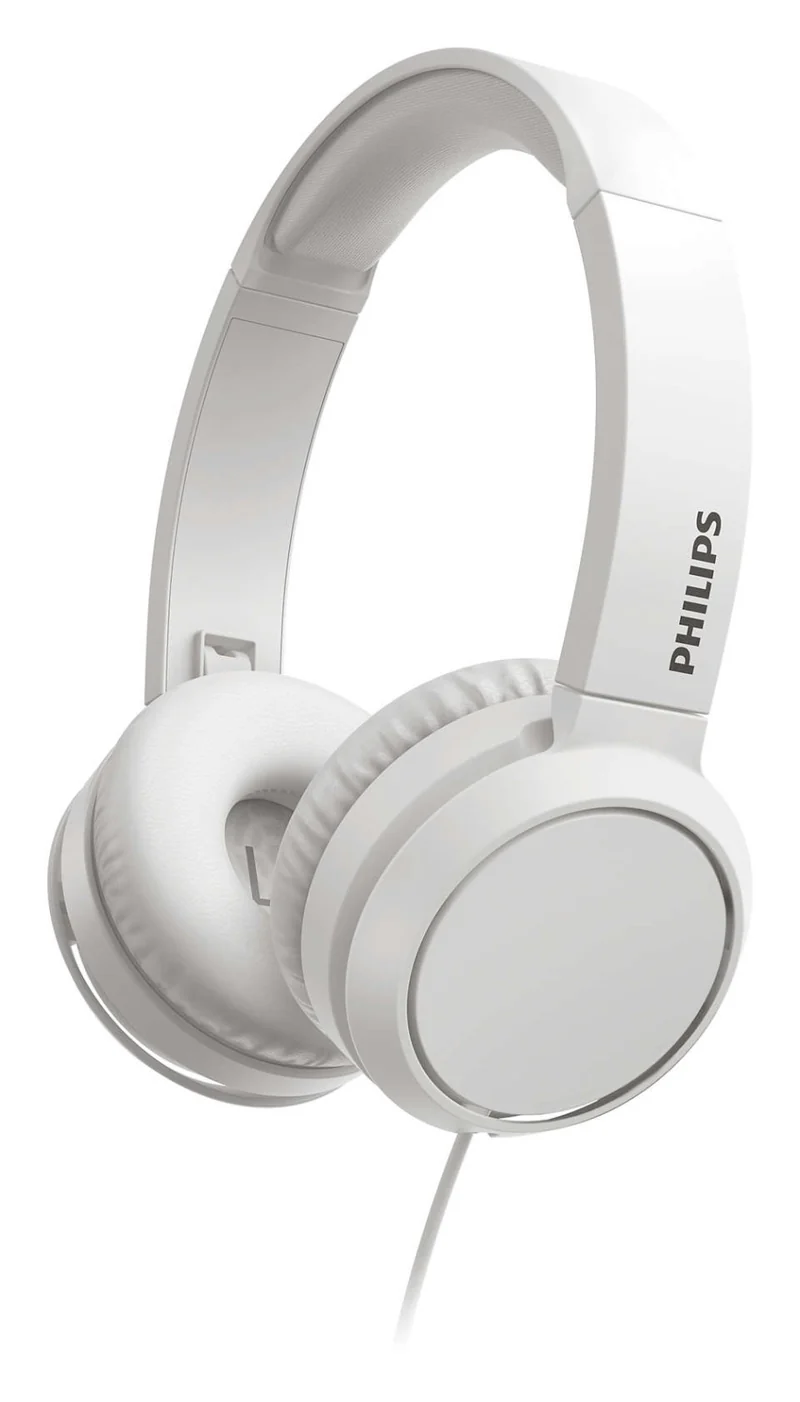 Philips Cuffia Over-Ear TAH4105WT00 Cablata Bianca per Musica e Chiamate