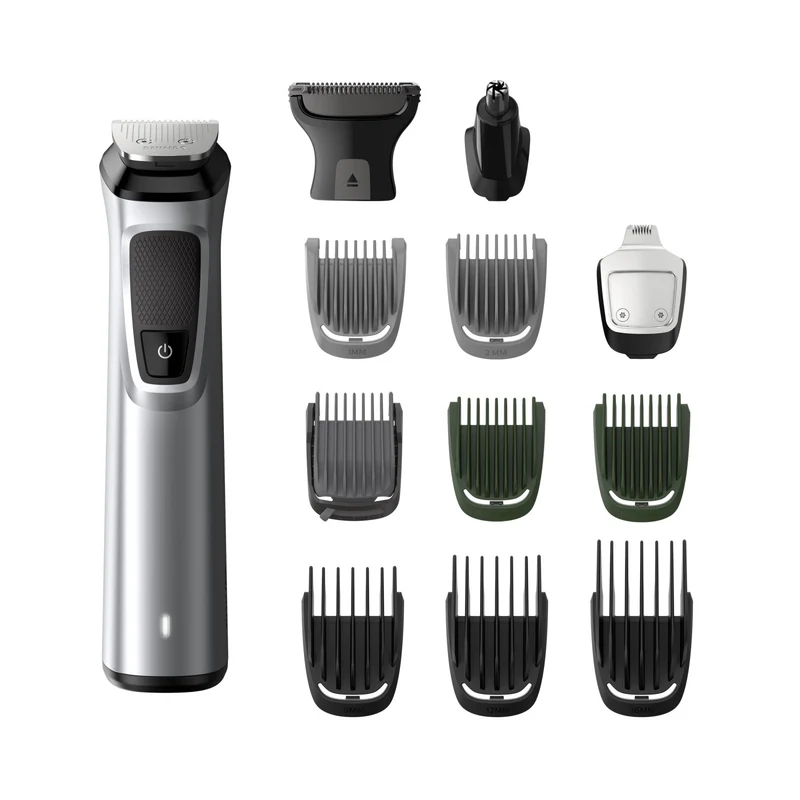Philips Multigroom Series 7000 MG7715/15 Regolabarba 13in1 Nero Argento