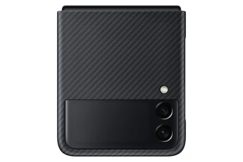 Samsung EF-XF711 Custodia Aramide Nero per Galaxy Z Flip3 5G Antigraffio e Antiurto