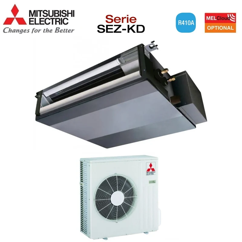 AREA OCCASIONI - Climatizzatore Condizionatore Mitsubishi Electric Canalizzato Canalizzabile 21000 Btu SEZ-KD60VAL R410A Wi-Fi Optional con Telecomando Incluso