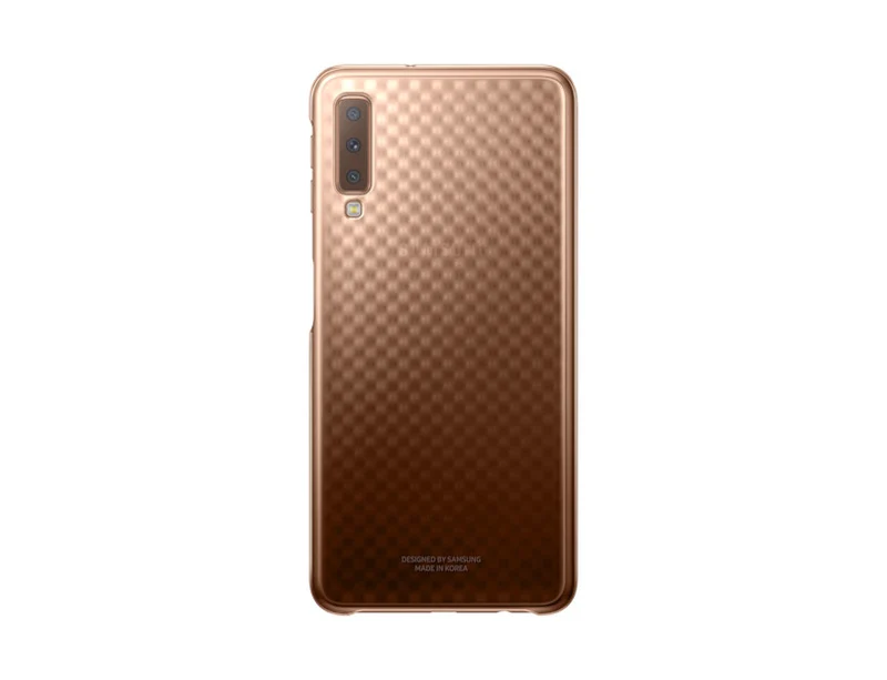 Samsung Custodia Resistente Oro per Galaxy A7 2018 - Cover Protettiva Antiurto