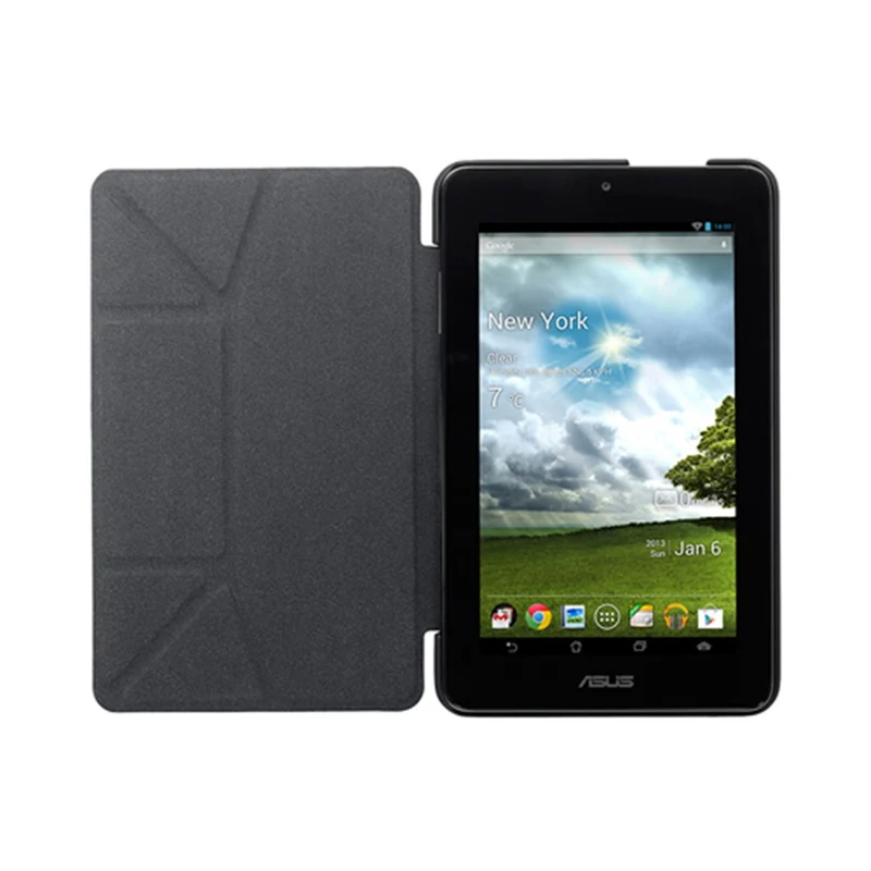 ASUS Custodia a Libro Nera in Microfibra per MeMO Pad HD 7 - Accessorio Tablet